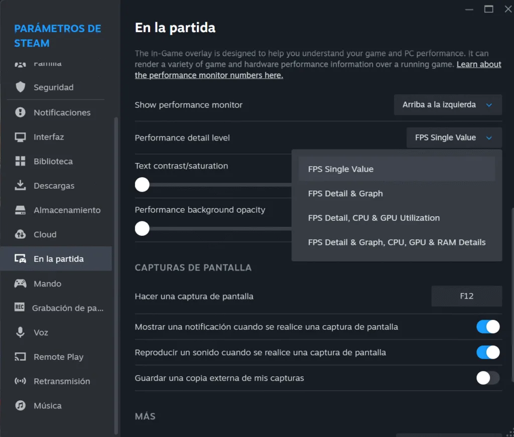 ajustes overlay